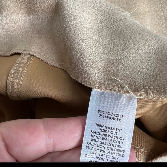 Wonderly Faux Suede Pants Large - Picture 4 of 6